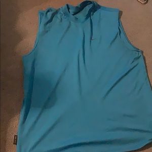 Blue Nike tank top size large